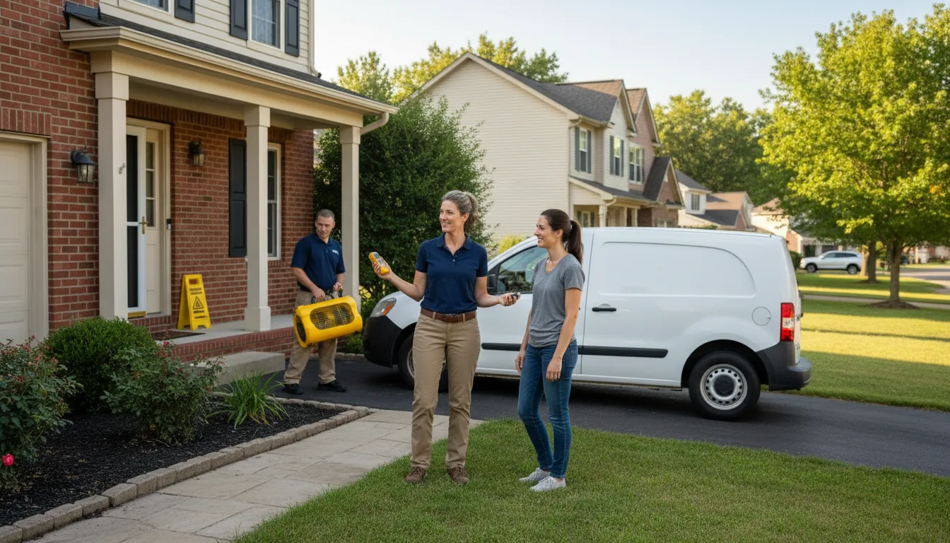 Residential water damage restoration in Camden, NJ